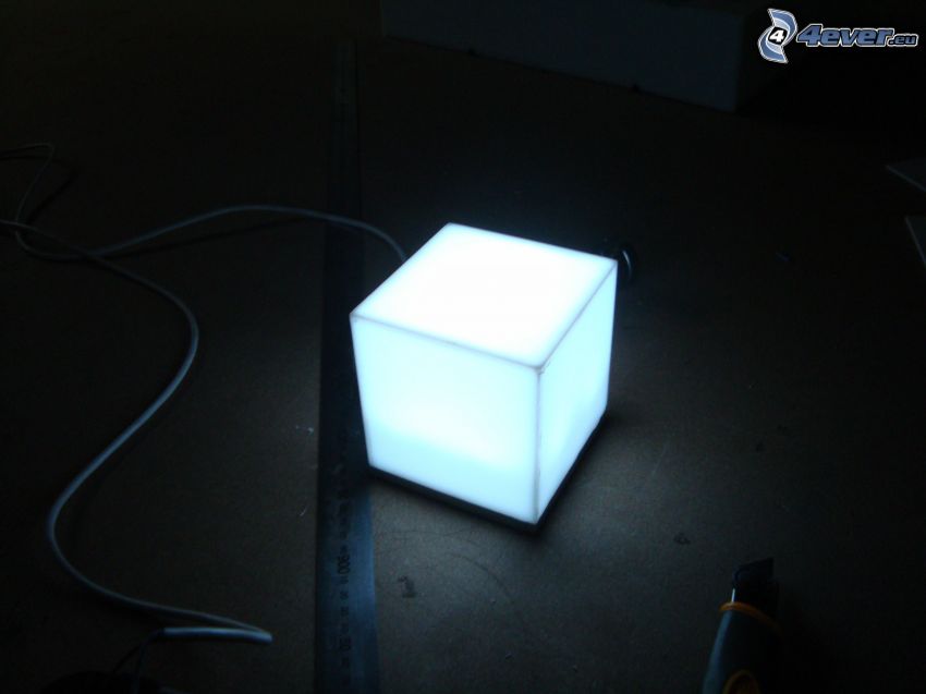 cube, lampe