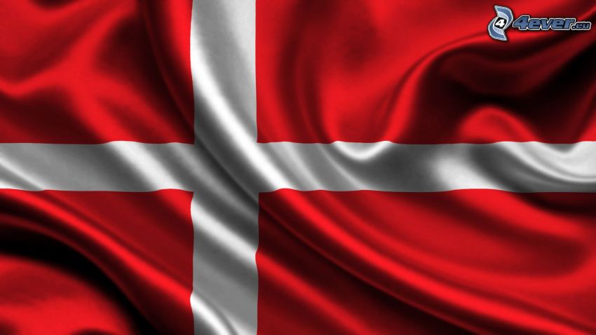 drapeau danois, soie