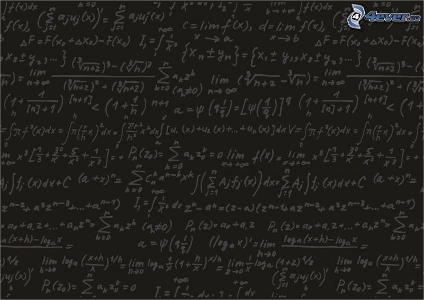 Équations mathématiques, tableau noir