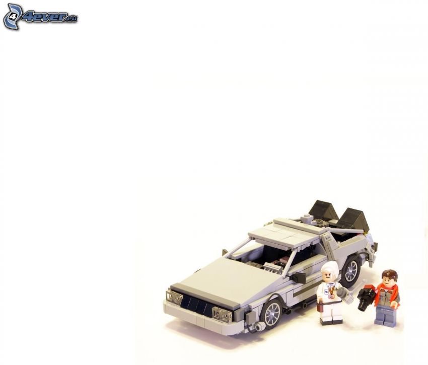 Lego, voiture, personnages