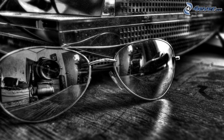 lunettes de soleil, reflexion