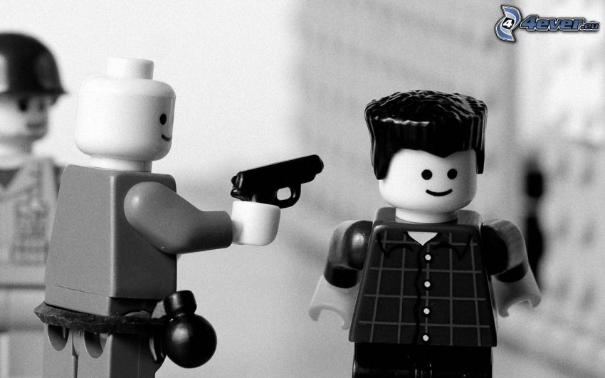 personnages, tueur, Lego
