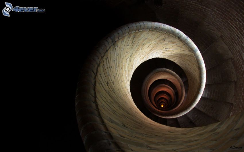 escaliers tordus, spirale