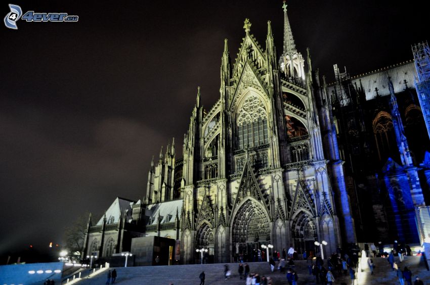 Cathédrale de Cologne, nuit