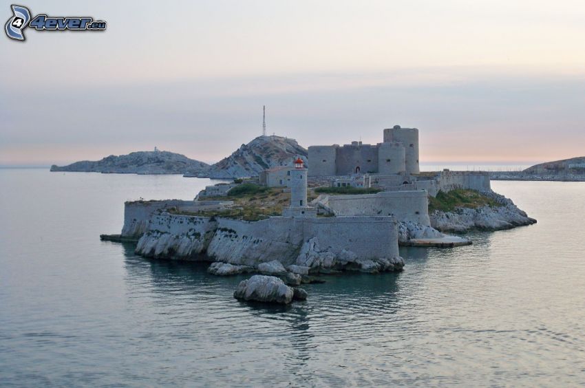 Château d'If, île, mer