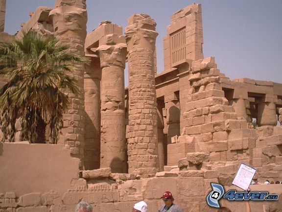 Karnak, ruines, Égypte, histoire, église