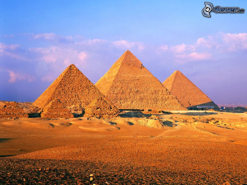 pyramides de Gizeh, Égypte