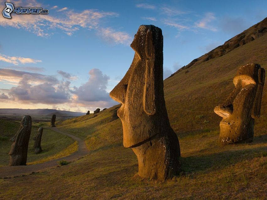 statues Moai, Île de pâques