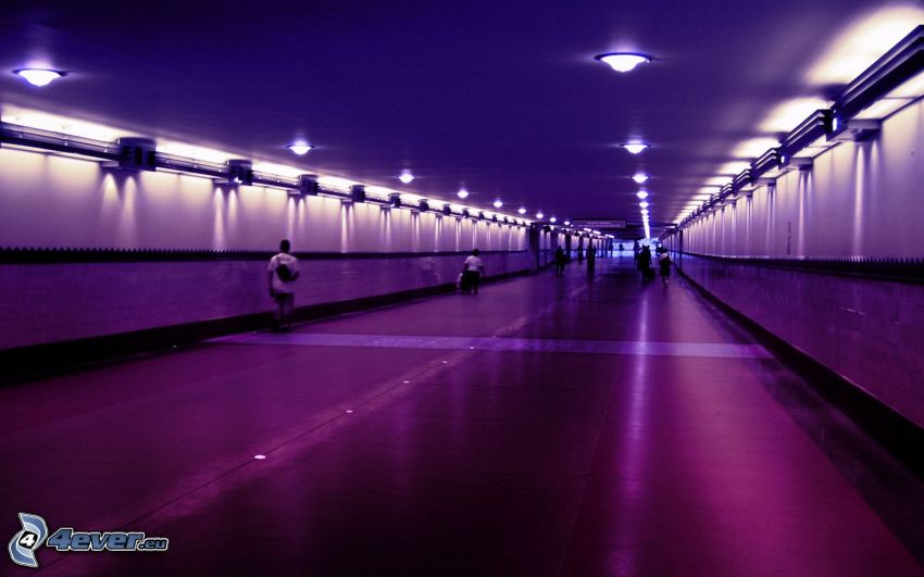 métro, lumières
