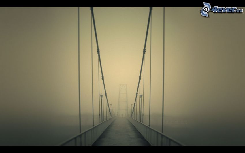le pont dans le brouillard