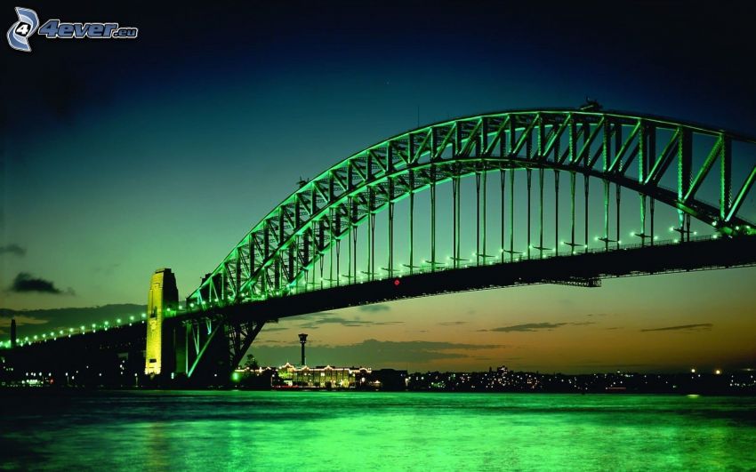 Sydney Harbour Bridge, soirée