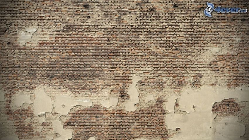 vieux mur, mur de briques