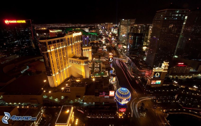 Las Vegas, ville dans la nuit