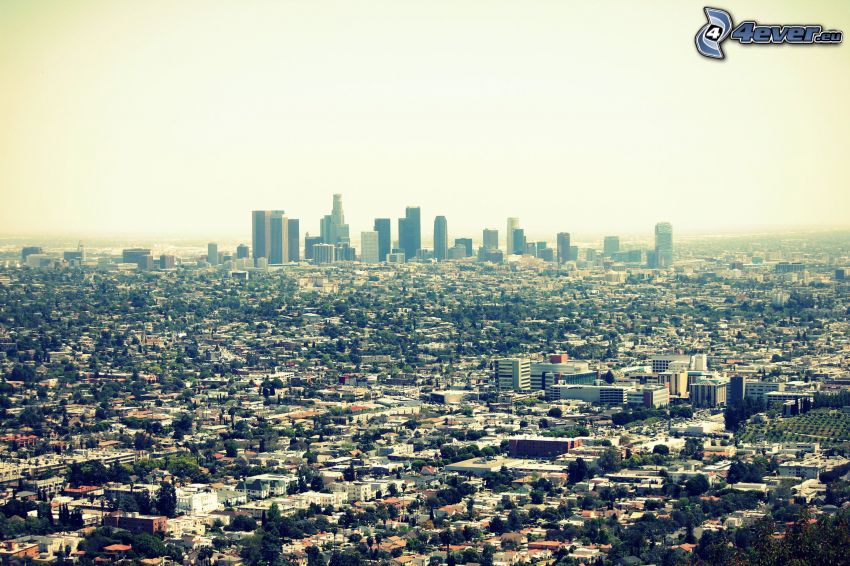 Los Angeles, Californie, gratte-ciel