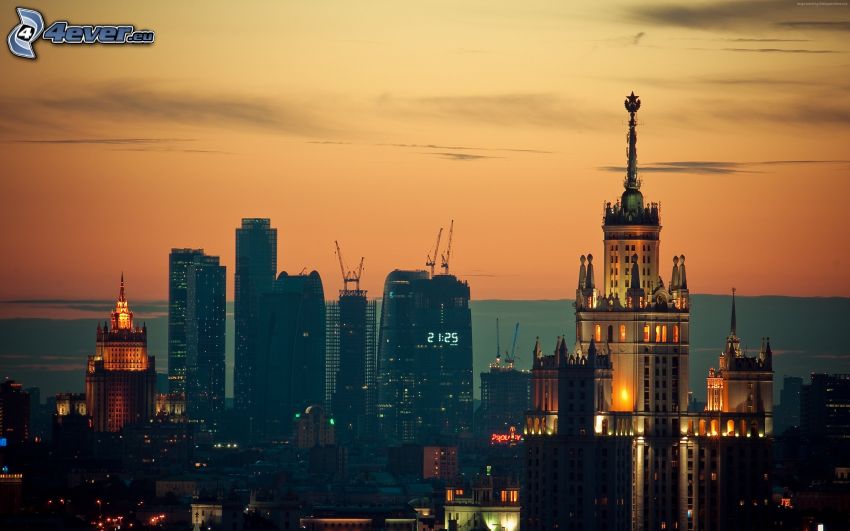 Moscou, ville de nuit