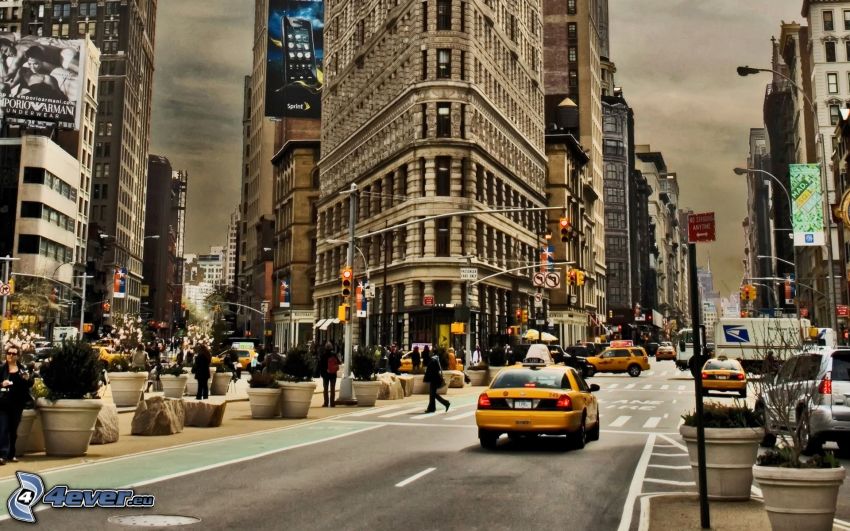 New York, Flatiron, rues