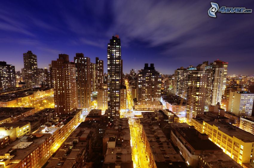 New York dans la nuit