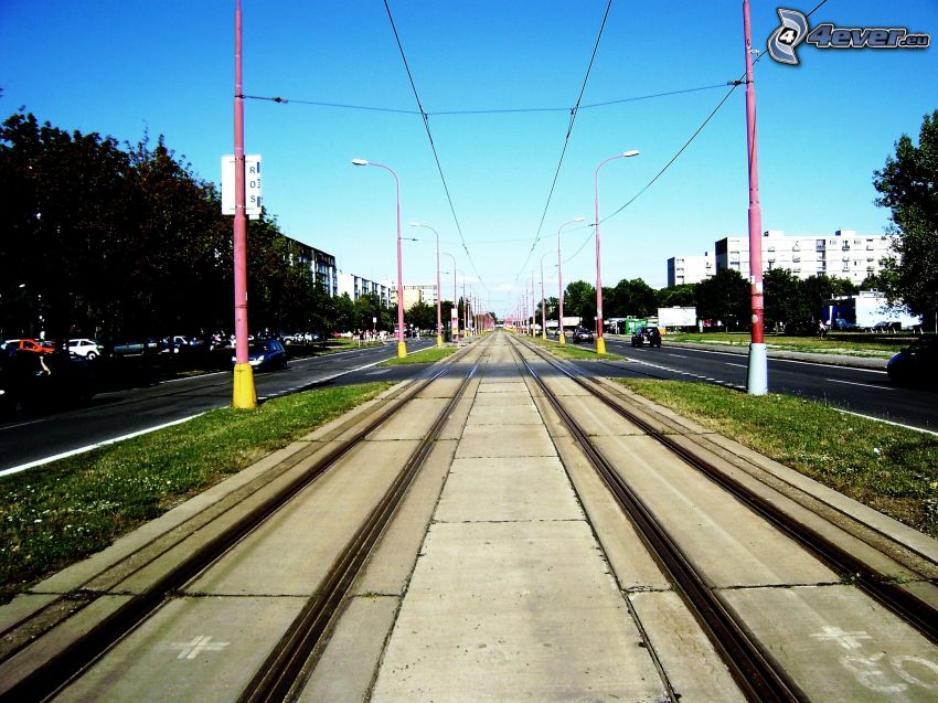 piste de tramway, Bratislava