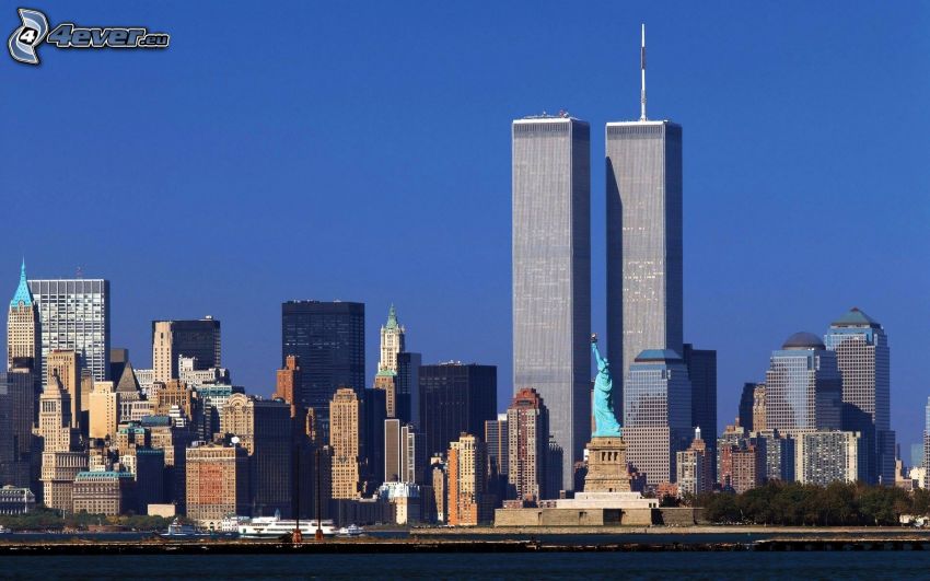 World Trade Center, Statue de la Liberté, New York