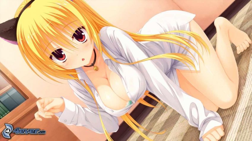 anime fille, blonde