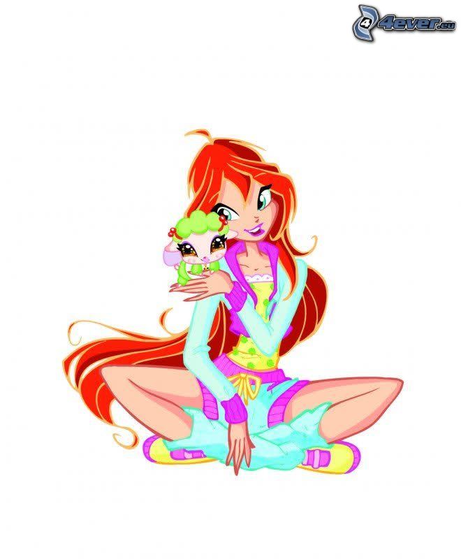 rousse, anime fille, Winx Club