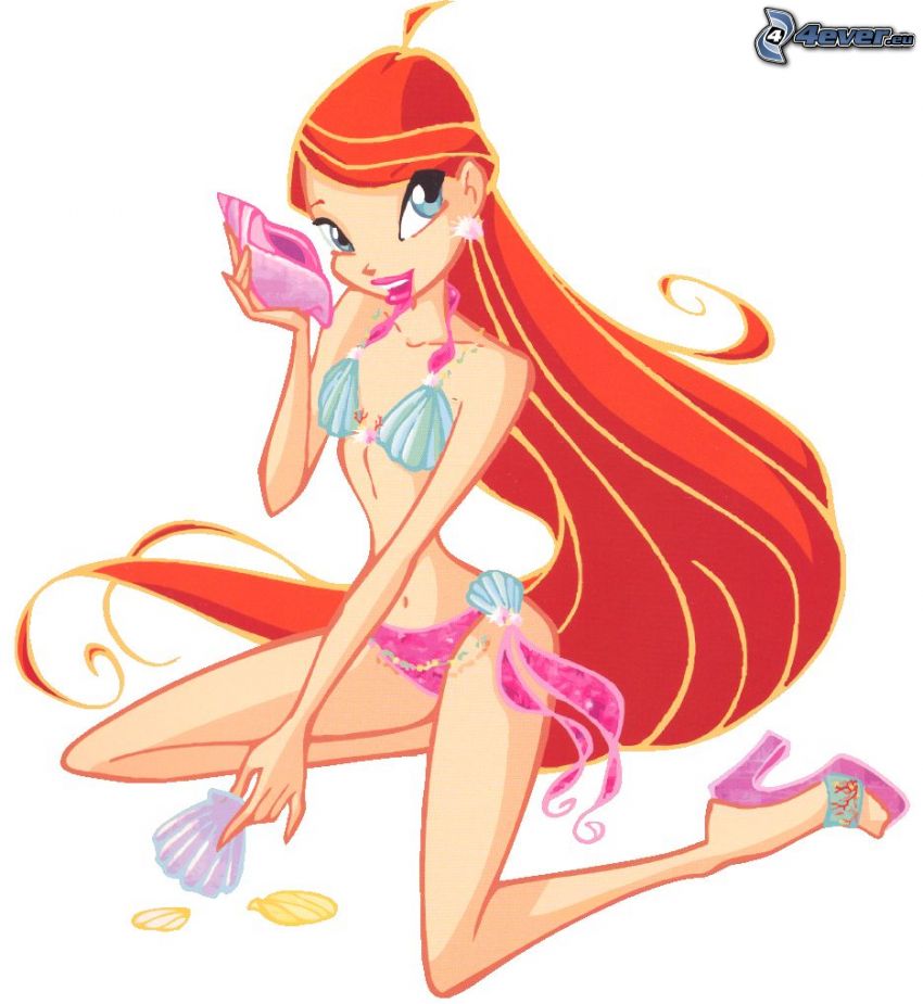 sexy anime fille, rousse, Winx Club