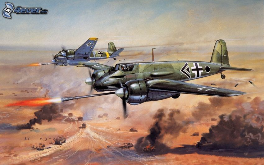 avions, tir, Seconde Guerre mondiale
