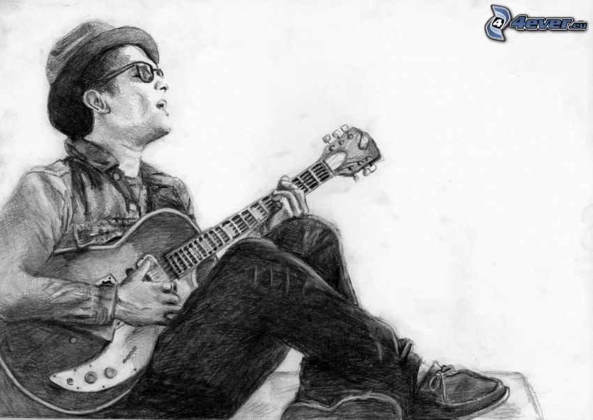Bruno Mars, guitare