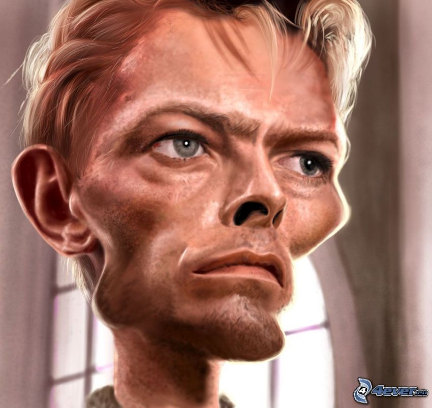 David Bowie, caricature