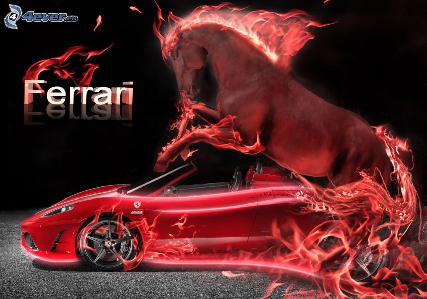 Ferrari, le cheval fougueux