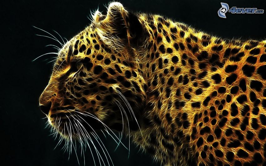 léopard fractale