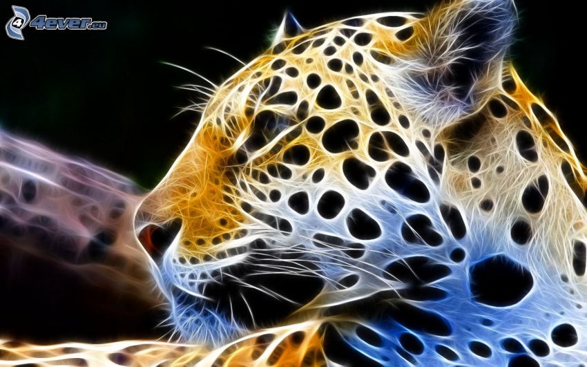 léopard fractale