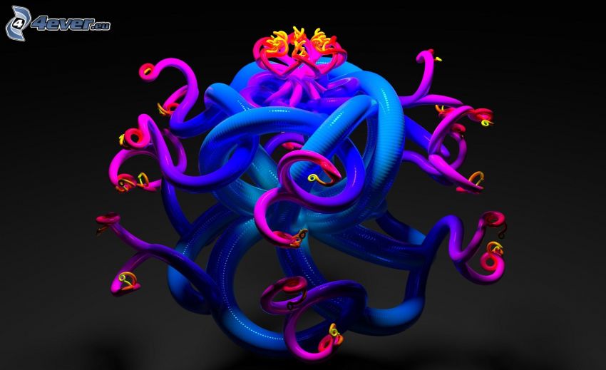tentacules, 3D