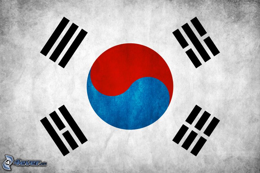 drapeau de la Corée du Sud