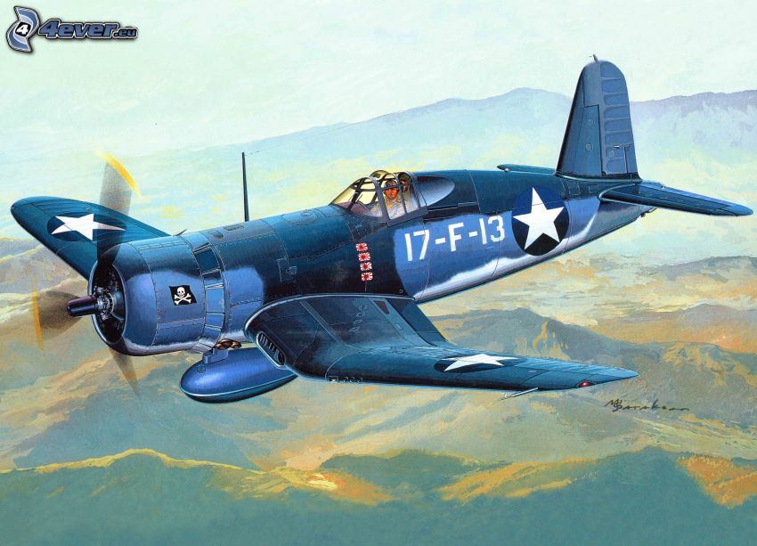 F4U Corsair, avion de chasse, Seconde Guerre mondiale