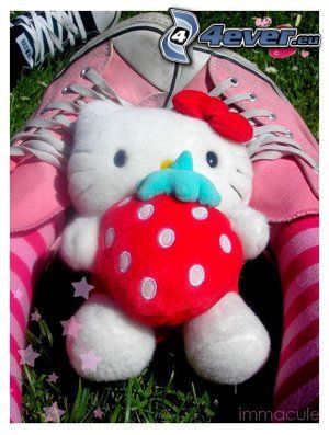 Hello Kitty, fraise, tennis de chine