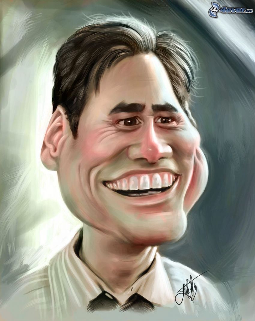 Jim Carrey, caricature