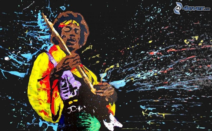 Jimi Hendrix, couleurs