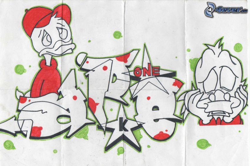 La Bande à Picsou, graffiti