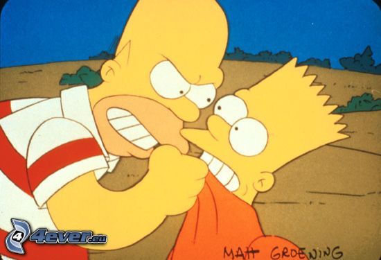 Les Simpsons, Homer Simpson, Bart Simpson