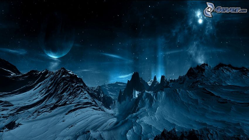 paysage d'hiver, univers
