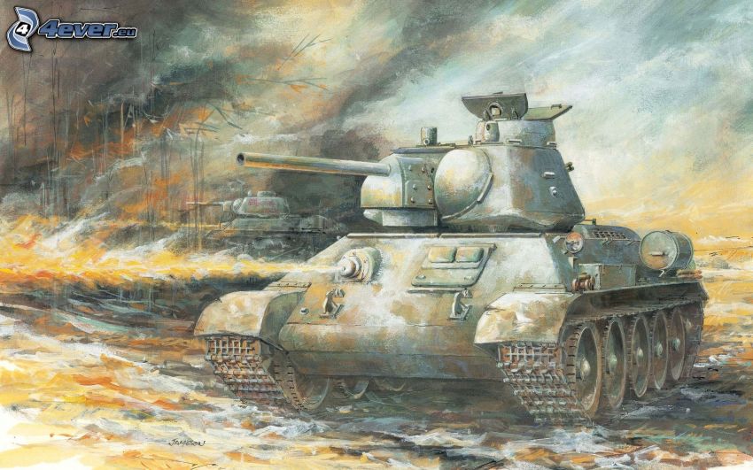T-34, char