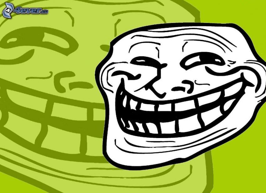 troll face, sourire