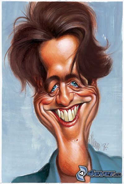 Hugh Grant, caricature