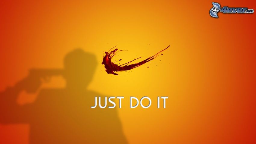 Just Do It, suicide, sang, Nike, parodie