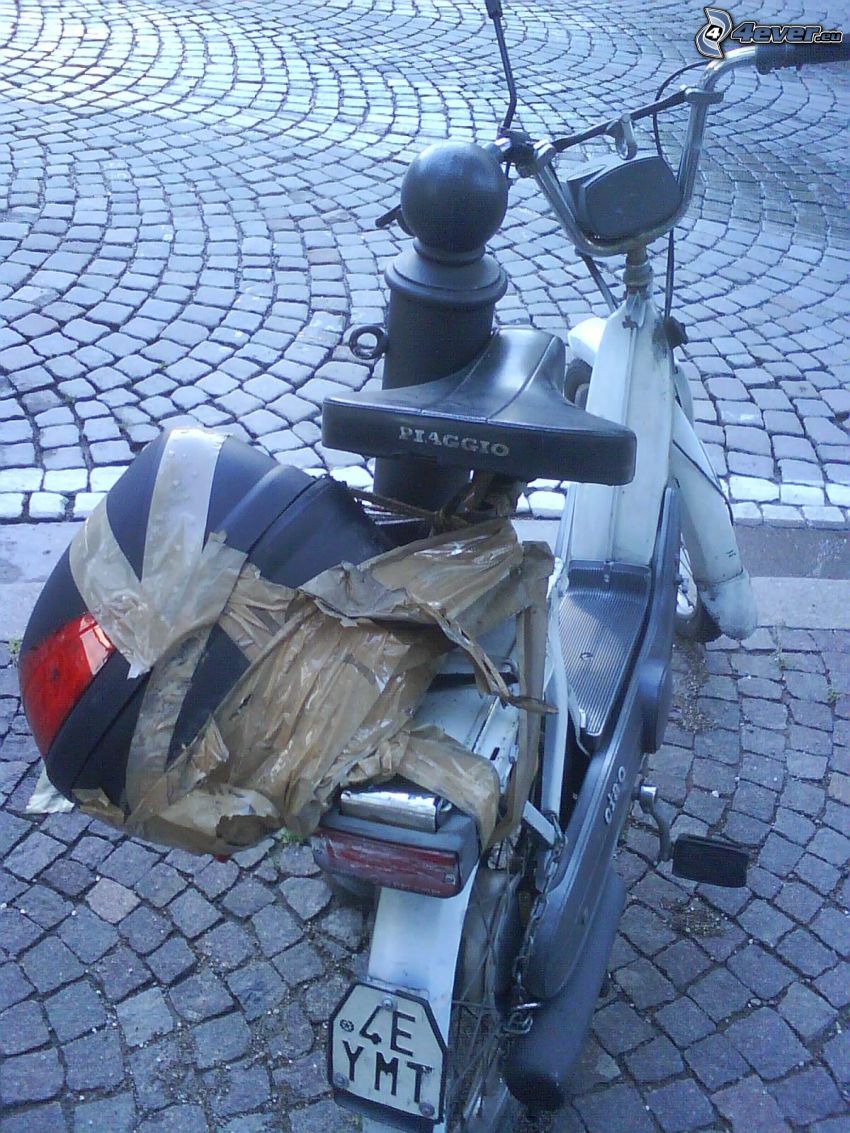 tuning, scooter, valise