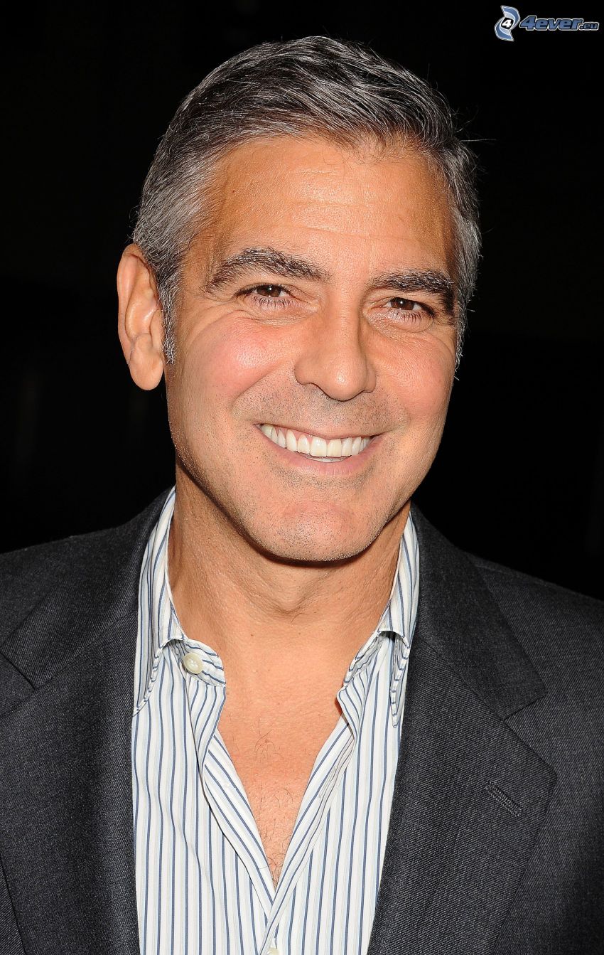 George Clooney, sourire