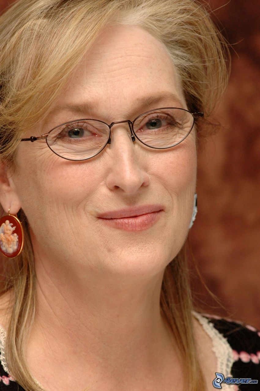Meryl Streep, femme avec des lunettes
