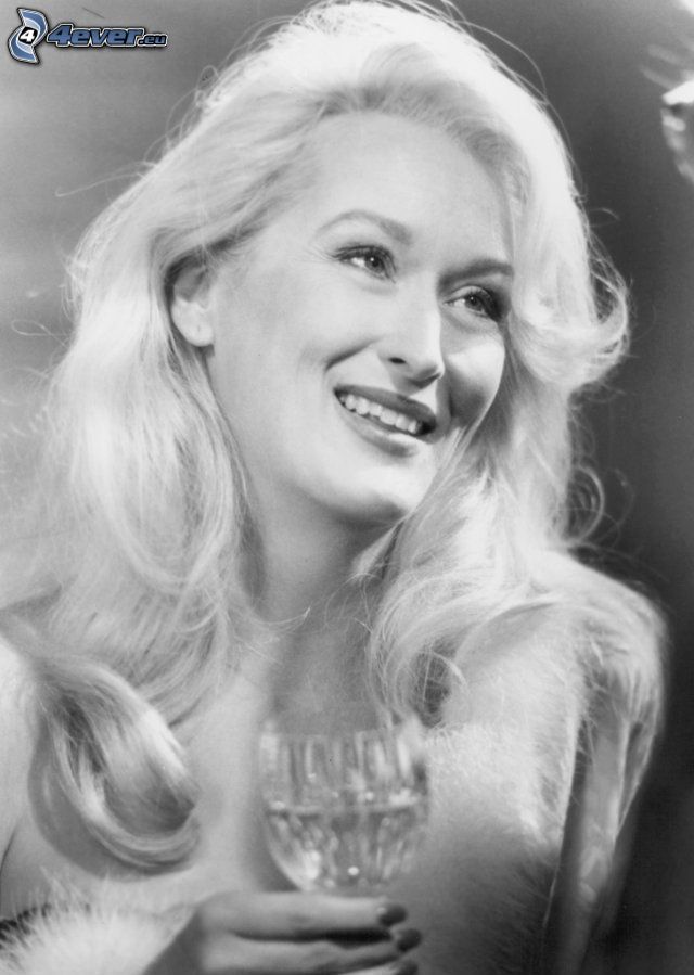 Meryl Streep, photo noir et blanc