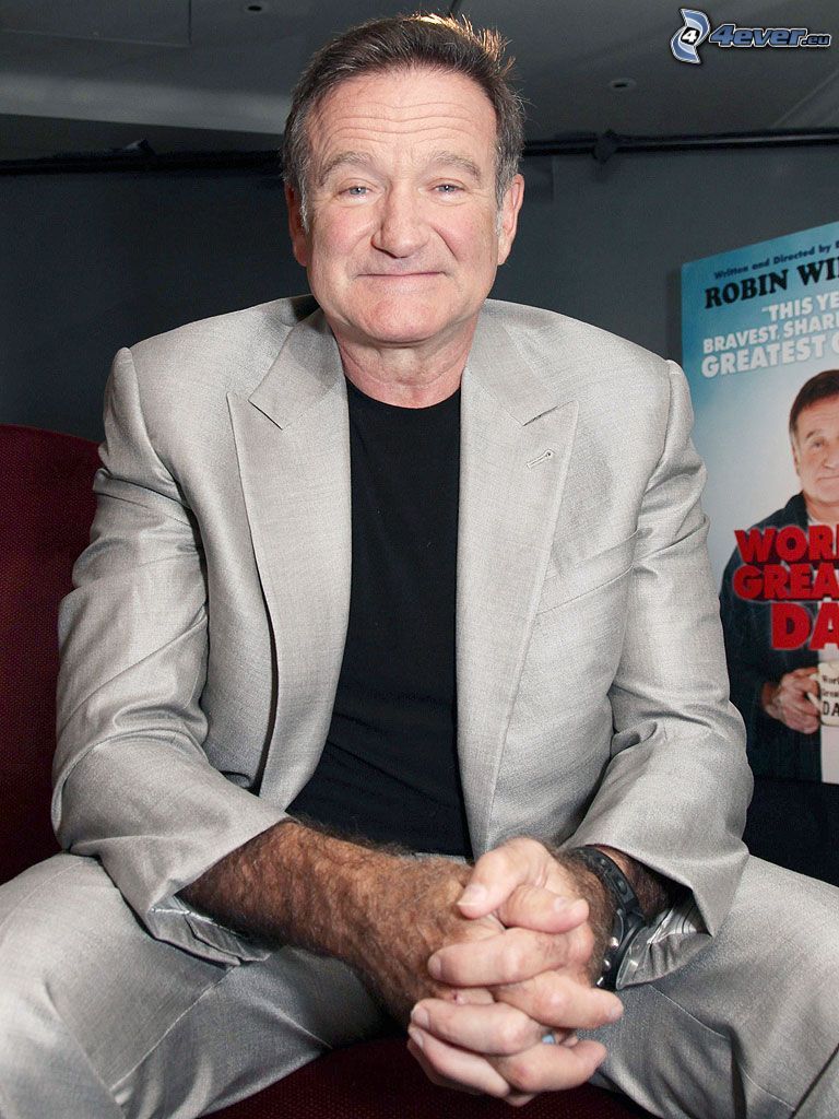 Robin Williams, homme en costume
